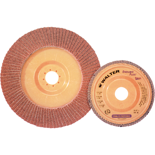 Enduro-Flex Stainless Flap Disc, 4-1/2" x 7/8", Type 27, 40 Grit, Zirconia Alumina Rideout Tool & Machine Inc.