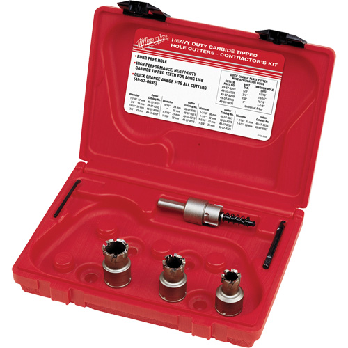 Sheet Metal Carbide Cutter Electrician's Kit, 7 Pieces Rideout Tool & Machine Inc.