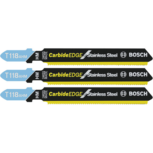 Jig Saw Blades Expert for All Purpose, Carbide, T-Shank, 3-1/4" L Rideout Tool & Machine Inc.