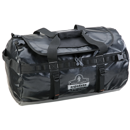 Water Resistant Duffel Bags, Vinyl, 1 Pockets, Black Rideout Tool & Machine Inc.