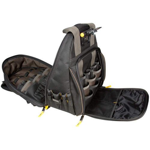 Sacs &agrave; dos pour outils Techgear &agrave; 53 pochettes, 16" lo x 13-1/4" la, Noir, Polyester Rideout Tool & Machine Inc.