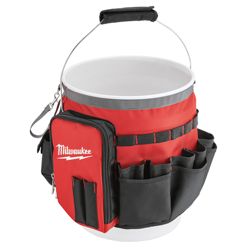 Sac organiseur pour seau, 10" lo x 10" la x 13-1/2" h, Nylon, Rouge Rideout Tool & Machine Inc.