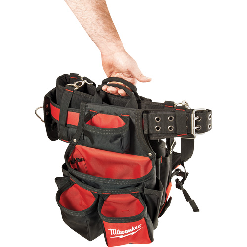 Contractor Work Belt With  Suspension Rig, Nylon, Black Rideout Tool & Machine Inc.