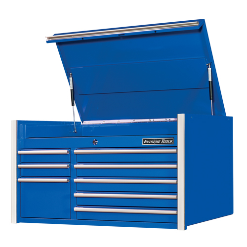 Coffre &agrave; outils s&eacute;rie RX, 41" la, 8 tiroirs, Bleu Rideout Tool & Machine Inc.