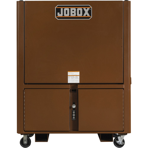 Field Office Jobsite Box, 33" W x 63" D x 80" H, Steel, Red Rideout Tool & Machine Inc.