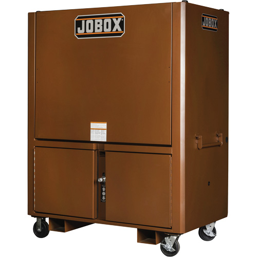 Field Office Jobsite Box, 33" W x 63" D x 80" H, Steel, Red Rideout Tool & Machine Inc.