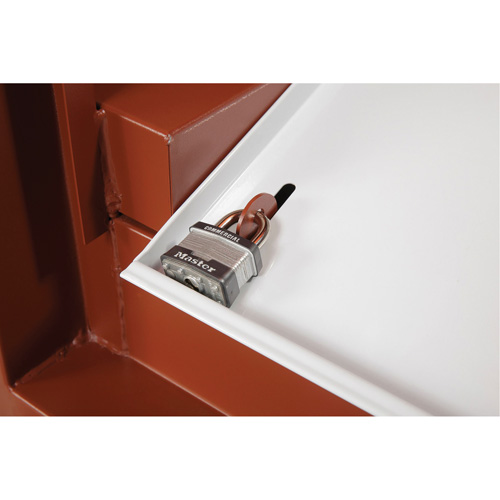 Field Office Jobsite Box, 33" W x 63" D x 80" H, Steel, Red Rideout Tool & Machine Inc.