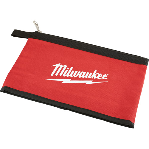 &eacute;tui avec fermeture &agrave; glissi&egrave;re, Toile, 1 pochettes, Noir/Rouge Rideout Tool & Machine Inc.