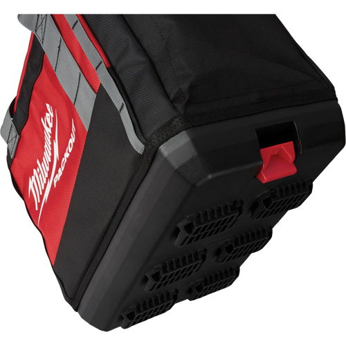 Sacs &agrave; outils Packout, Nylon balistique, 2 pochettes, Noir/Rouge Rideout Tool & Machine Inc.