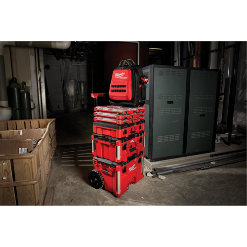 Sac &agrave; dos Packout, 15-3/4" lo x 11-4/5" la, Noir/Rouge, Balistique Rideout Tool & Machine Inc.