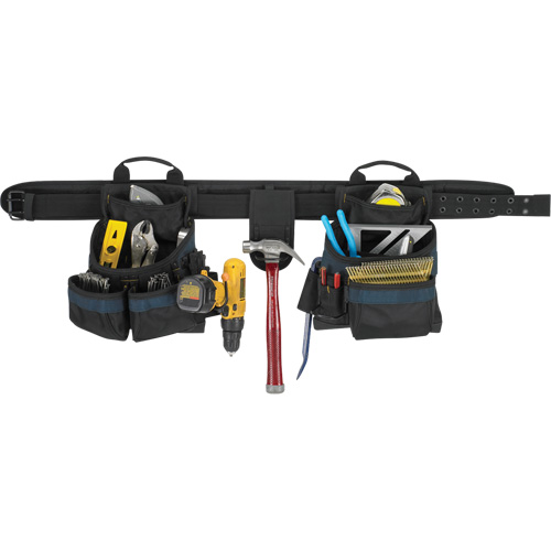 Electrician's Tool Belt, Polyester, Black Rideout Tool & Machine Inc.