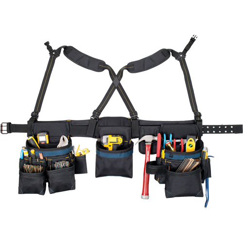 Carpenter's Tool Belt, Polyester, Black Rideout Tool & Machine Inc.
