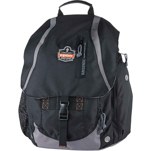Arsenal&reg; 5143 Tool Backpack, 15" L x 8" W, Black, Polyester Rideout Tool & Machine Inc.