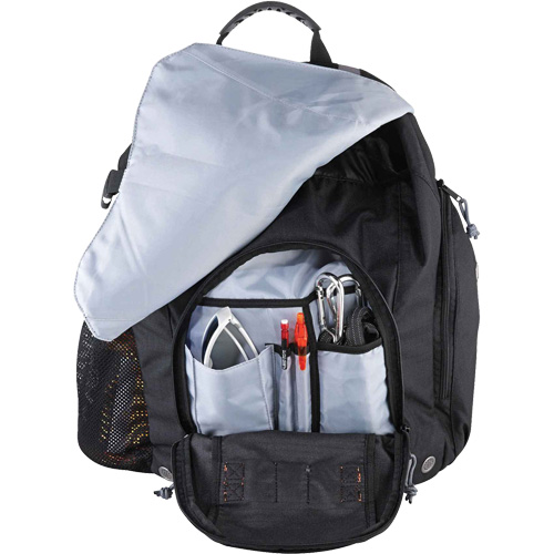 Arsenal&reg; 5143 Tool Backpack, 15" L x 8" W, Black, Polyester Rideout Tool & Machine Inc.