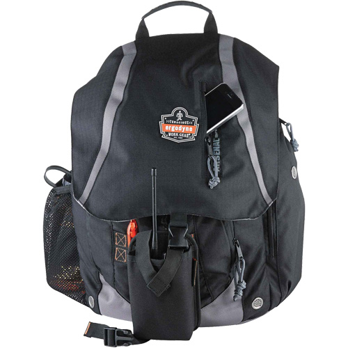 Arsenal&reg; 5143 Tool Backpack, 15" L x 8" W, Black, Polyester Rideout Tool & Machine Inc.