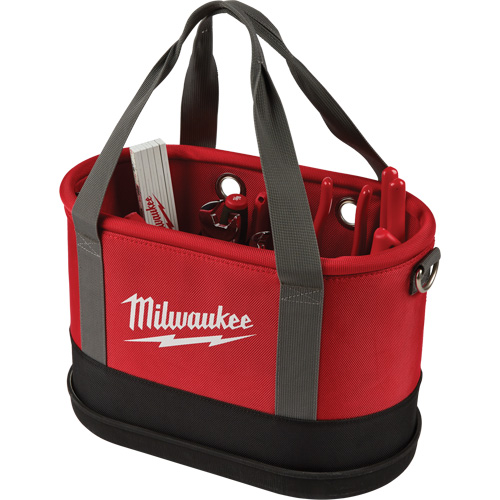 Sac ovale a&eacute;rien utilitaire, Nylon balistique, 14 pochettes, Noir/Rouge Rideout Tool & Machine Inc.