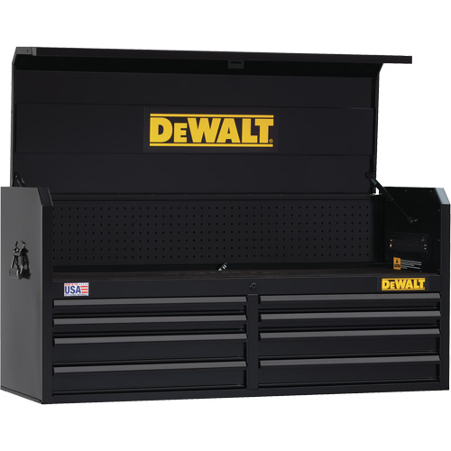 Tool Chest, 51-1/2" W, 8 Drawers, Black Rideout Tool & Machine Inc.