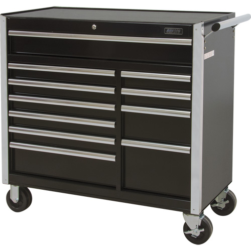 Chariot &agrave; outils industriel, 11 tiroirs, 41" la x 18-3/4" p x 39-1/3" h, Noir Rideout Tool & Machine Inc.