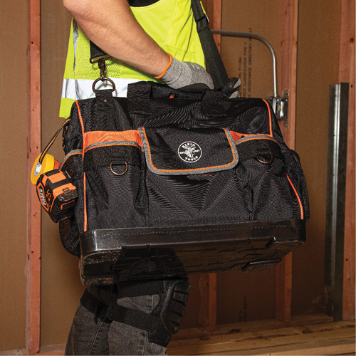 Sac &agrave; outils avec grande ouverture Tradesman Pro, Nylon balistique, 42 pochettes, Noir Rideout Tool & Machine Inc.