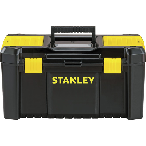 Coffre &agrave; outils avec plateau Essential, 19" la x 9-7/8" p x 9-3/4" h, Noir/Jaune Rideout Tool & Machine Inc.