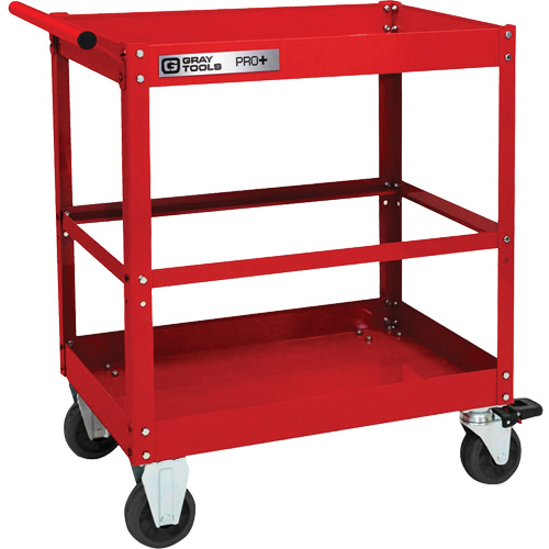 Chariot utilitaire robuste s&eacute;rie PRO+, 2 tiers, 30-1/5" x 38-1/3" x 19-1/2" Rideout Tool & Machine Inc.