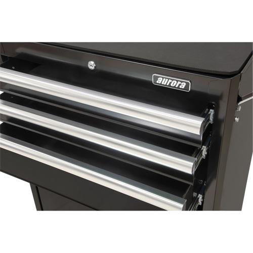 Industrial Tool Cart, 3 Drawers, 29-4/5" W x 21-1/5" D x 38-4/5" H, Black Rideout Tool & Machine Inc.