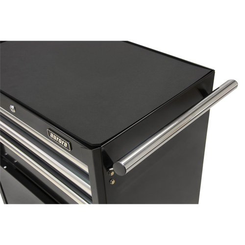 Industrial Tool Cart, 3 Drawers, 29-4/5" W x 21-1/5" D x 38-4/5" H, Black Rideout Tool & Machine Inc.