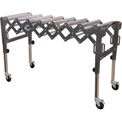 Extendable & Flexible Conveyor Roller Tables, 20" W x 52" L, 300 lbs. per lin. Ft. Capacity Rideout Tool & Machine Inc.