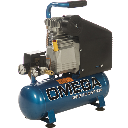 Portable Contractor Series Compressors - Oil Lube, Direct Drive, Electric, 2.6 Gal. (3.2 US Gal), 125 PSI, 115/1 V Rideout Tool & Machine Inc.