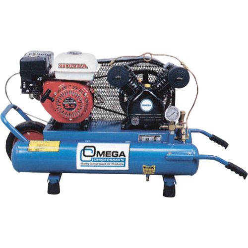 Contractor Series Air Compressors, Gas, 6.6 Gal. (8 US Gal), 125 PSI Rideout Tool & Machine Inc.