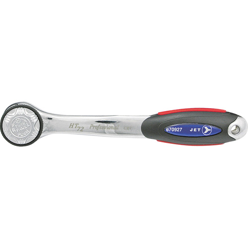 HT-1472 72-Tooth Ratchet Wrench, 1/4" Drive, Ergonomic Handle Rideout Tool & Machine Inc.