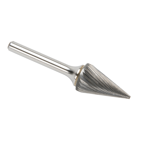 Solid Carbide Burrs - Pointed Cone Shape Rideout Tool & Machine Inc.