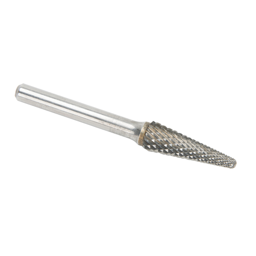 Solid Carbide Burrs - Taper Shape Radius End 14°, 1/4" Shank Rideout Tool & Machine Inc.