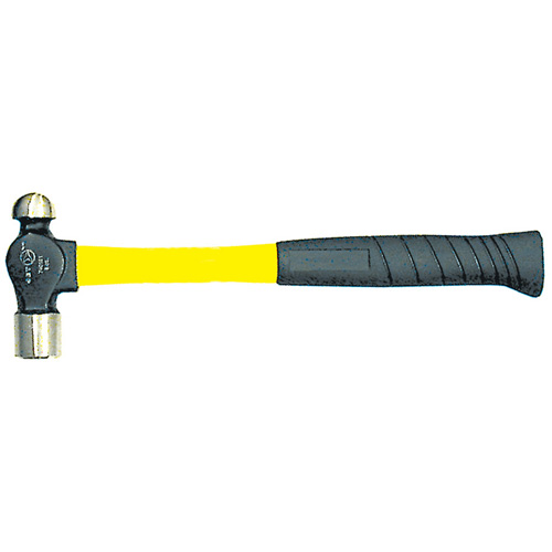 Marteaux &agrave; panne sph&eacute;rique avec manche en fibre de verre robuste, Poids de la t&ecirc;te 8 oz, Face Ordinaire, Prise Coussin&eacute;e Rideout Tool & Machine Inc.