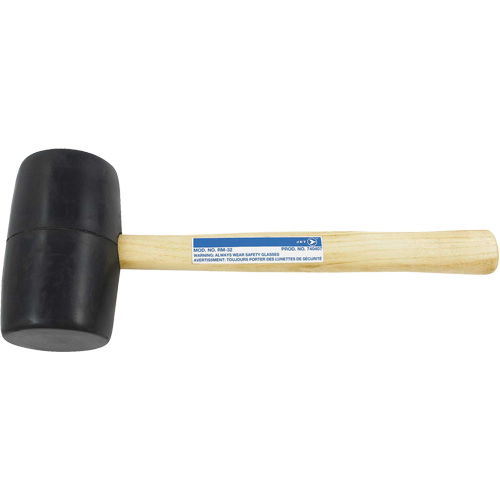 RM-32 Rubber Mallet, 32 oz., Wood Handle, 13-1/2" L Rideout Tool & Machine Inc.