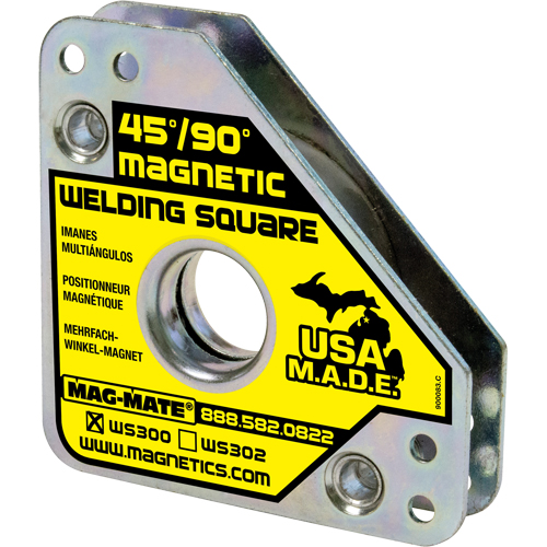 Magnetic Welding Squares, 3-3/4" L x 3/4" W x 3-3/4" H, 60 lbs. Rideout Tool & Machine Inc.
