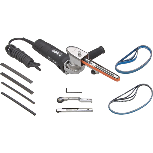 Electric Dynafile&reg; II  Abrasive Belt Machines, 1/8" - 3/4" Rideout Tool & Machine Inc.