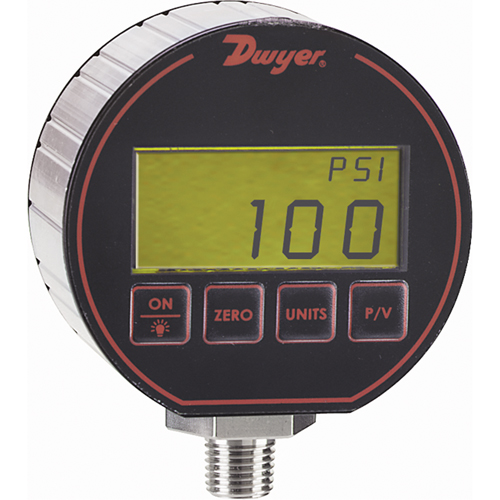 Pressure Gauge, 3" , 200 psi, Bottom Mount, Digital Rideout Tool & Machine Inc.