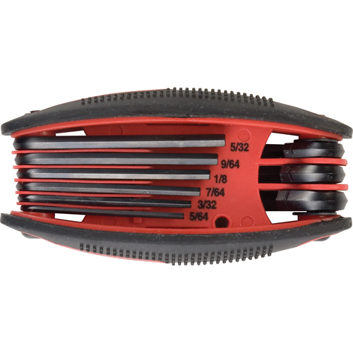 Folding Hex Key Set, 9 Pcs., Imperial Rideout Tool & Machine Inc.