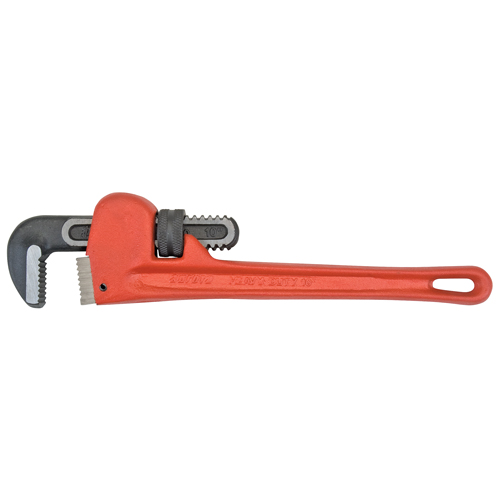 Pipe Wrench, 1-1/2" Jaw Capacity, 10" Long, Powder Coated Finish Rideout Tool & Machine Inc.