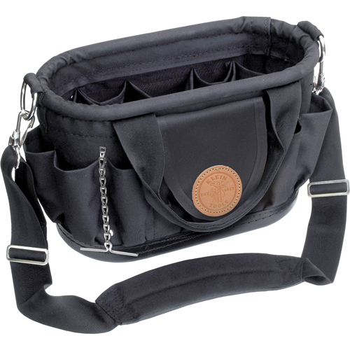 Porte-outils avec courroie d'&eacute;paule Tool Tote, Polyester, 17 pochettes, Noir Rideout Tool & Machine Inc.