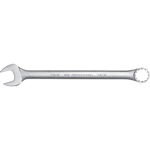 Combination Wrench, 12 Point, 1-5/16", Satin Finish Rideout Tool & Machine Inc.
