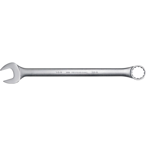 Combination Wrench, 12 Point, 1-5/8", Satin Finish Rideout Tool & Machine Inc.