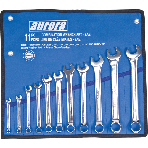Jeu de cl&eacute;s, Combinaison, 11 morceaux, Imp&eacute;rial Rideout Tool & Machine Inc.