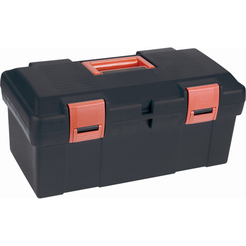 Heavy-Duty Tool Box, 17-1/2" W x 9-1/2" D x 8" H, Black Rideout Tool & Machine Inc.
