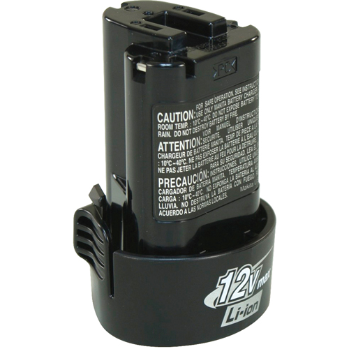 Battery, Lithium-Ion, 12 V, 1.3 A Rideout Tool & Machine Inc.