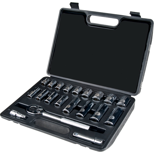 Jeu de douilles, 20 Mcx, Prise de 3/8", Profond Rideout Tool & Machine Inc.