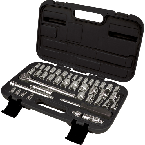Jeux de douilles SAE/m&eacute;triques 1/4" et 3/8", 41 Mcx Rideout Tool & Machine Inc.