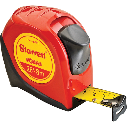 Ruban &agrave; mesurer s&eacute;rie Control, 1" x 26', Marques de goujon 1/16" Rideout Tool & Machine Inc.