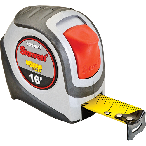 Ruban &agrave; mesurer de poche Exact Plus, 1" x 16', Marques de goujon 1/16" Rideout Tool & Machine Inc.